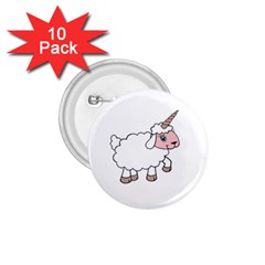 Unicorn Sheep 1 75  Buttons (10 Pack) by Valentinaart