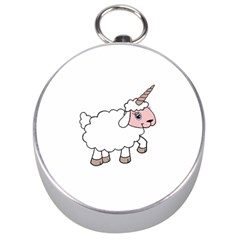 Unicorn Sheep Silver Compasses by Valentinaart