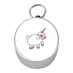 Unicorn Sheep Mini Silver Compasses by Valentinaart