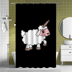 Unicorn Sheep Shower Curtain 48  X 72  (small)  by Valentinaart