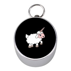 Unicorn Sheep Mini Silver Compasses by Valentinaart