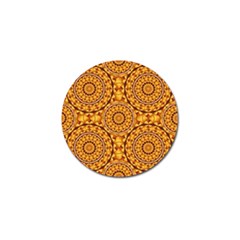 Golden Mandalas Pattern Golf Ball Marker (4 Pack) by linceazul