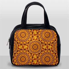 Golden Mandalas Pattern Classic Handbags (one Side) by linceazul