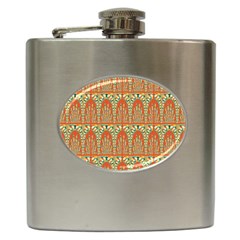 Arcs Pattern Hip Flask (6 Oz) by linceazul