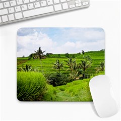 Bali Rice Terraces Landscape Rice Large Mousepads by Nexatart