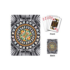 High Contrast Mandala Playing Cards (mini)  by linceazul