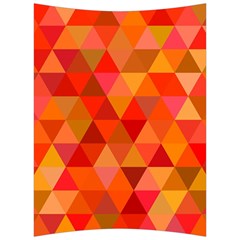 Red Hot Triangle Tile Mosaic Back Support Cushion by Nexatart