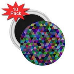 Triangle Tile Mosaic Pattern 2 25  Magnets (10 Pack)  by Nexatart