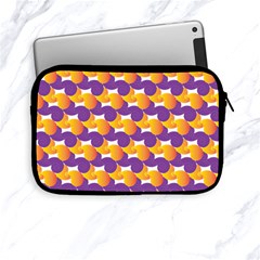 Pattern Background Purple Yellow Apple Ipad Mini Zipper Cases by Nexatart