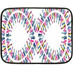 Free Symbol Hands Double Sided Fleece Blanket (mini)  by Mariart