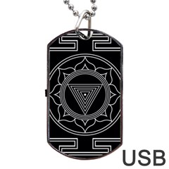 Kali Yantra Inverted Dog Tag Usb Flash (one Side) by Mariart