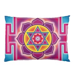 Kali Yantra Inverted Rainbow Pillow Case (two Sides) by Mariart