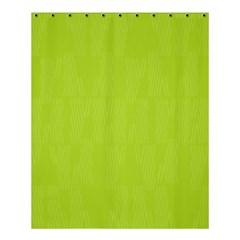 Line Green Shower Curtain 60  X 72  (medium)  by Mariart