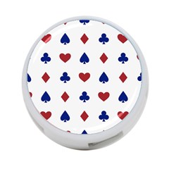 Playing Cards Hearts Diamonds 4-port Usb Hub (one Side) by Mariart