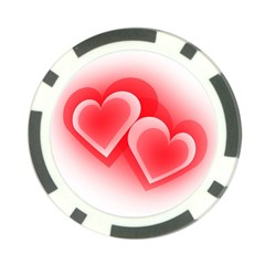 Heart Love Romantic Art Abstract Poker Chip Card Guard (10 Pack) by Nexatart