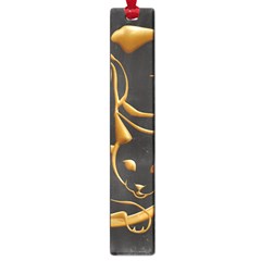 Gold Dog Cat Animal Jewel Dor¨| Large Book Marks by Nexatart