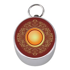 Badge Gilding Sun Red Oriental Mini Silver Compasses by Nexatart