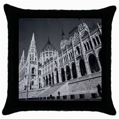 Architecture Parliament Landmark Throw Pillow Case (black) by Nexatart