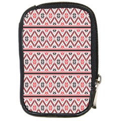 Clipart Embroidery Star Red Line Black Compact Camera Cases by Mariart