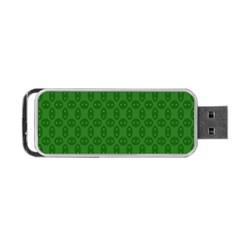 Green Seed Polka Portable Usb Flash (one Side) by Mariart