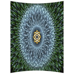 Hipnotic Star Space White Green Back Support Cushion by Mariart