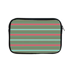 Horizontal Line Red Green Apple Ipad Mini Zipper Cases by Mariart