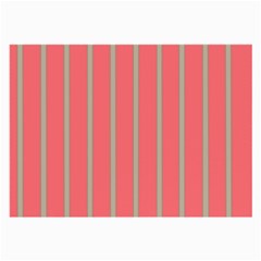 Line Red Grey Vertical Large Glasses Cloth (2-side) by Mariart