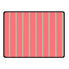 Line Red Grey Vertical Fleece Blanket (small) by Mariart