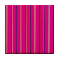 Pink Line Vertical Purple Yellow Fushia Face Towel by Mariart