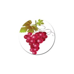 Red Fruit Grape Golf Ball Marker by Mariart