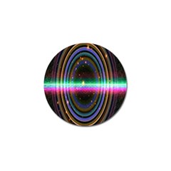 Spectrum Space Line Rainbow Hole Golf Ball Marker (4 Pack) by Mariart