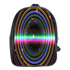 Spectrum Space Line Rainbow Hole School Bag (large) by Mariart