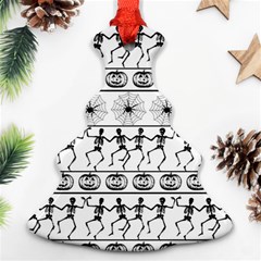 Halloween Pattern Christmas Tree Ornament (two Sides) by ValentinaDesign