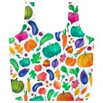 Pattern Autumn White Full Print Recycle Bags (L)  Back