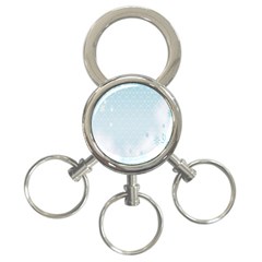 Flower Blue Polka Plaid Sexy Star Love Heart 3-ring Key Chains by Mariart