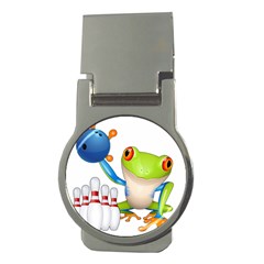 Tree Frog Bowler Money Clips (round)  by crcustomgifts