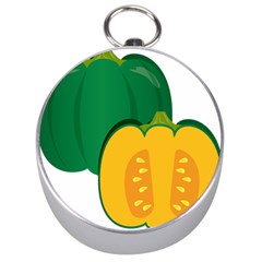 Pumpkin Peppers Green Yellow Silver Compasses by Mariart