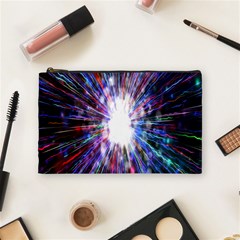 Seamless Animation Of Abstract Colorful Laser Light And Fireworks Rainbow Cosmetic Bag (medium)  by Mariart