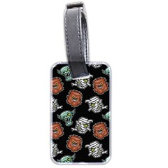 Pattern Halloween Werewolf Mummy Vampire Icreate Luggage Tags (two Sides) by iCreate