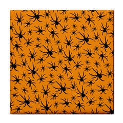 Pattern Halloween Black Spider Icreate Tile Coasters by iCreate