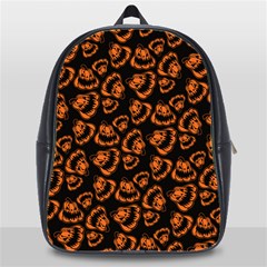 Pattern Halloween Jackolantern School Bag (xl) by iCreate