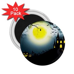 Halloween Landscape 2 25  Magnets (10 Pack)  by Valentinaart