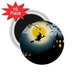 Halloween Landscape 2 25  Magnets (10 Pack)  by Valentinaart