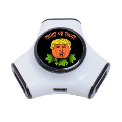 Trump Or Treat  3-port Usb Hub by Valentinaart