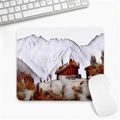 French Coffee Style Abstract Art Large Mousepads by NouveauDesign