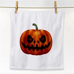 Halloween Pumpkin Face Towel by Valentinaart