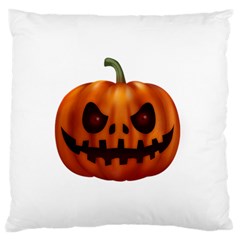 Halloween Pumpkin Large Flano Cushion Case (one Side) by Valentinaart