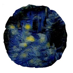 Van Gogh Inspired Large 18  Premium Round Cushions by NouveauDesign