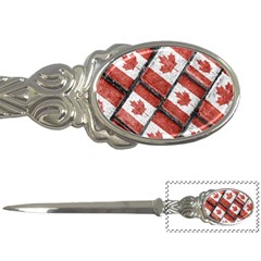 Canadian Flag Motif Pattern Letter Openers by dflcprints