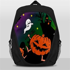 Happy Halloween Backpack Bag by Mariart